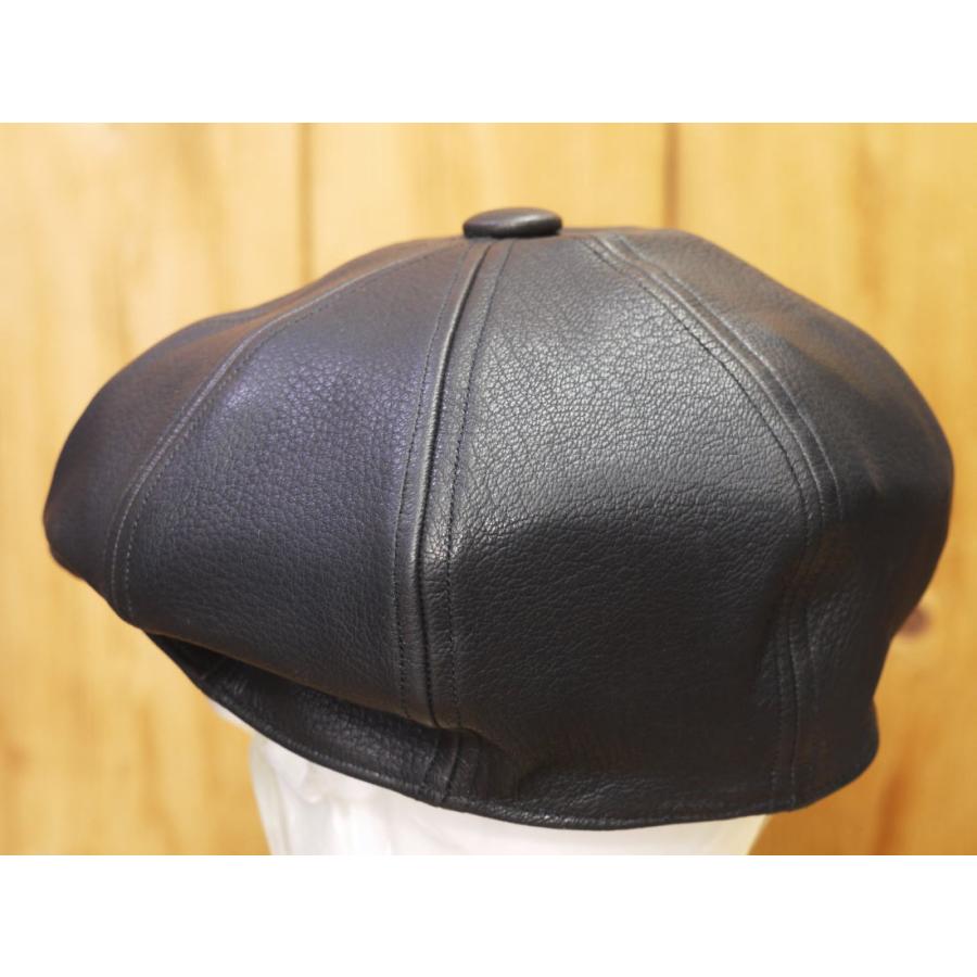 Dapper’s ダッパーズ　ブラックレザーキャスケット Dapper's / ダッパーズ Dapper's レザーキャスケット LOT1820 40's