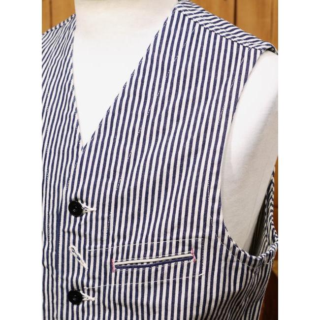 SUGAR CANE シュガーケーン 11oz.ヒッコリーストライプワークベスト