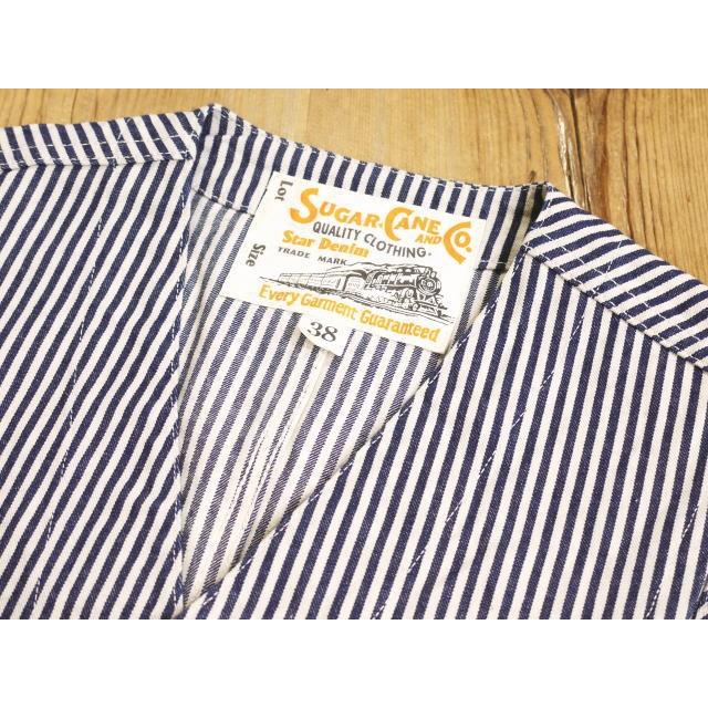 SUGAR CANE シュガーケーン 11oz.ヒッコリーストライプワークベスト