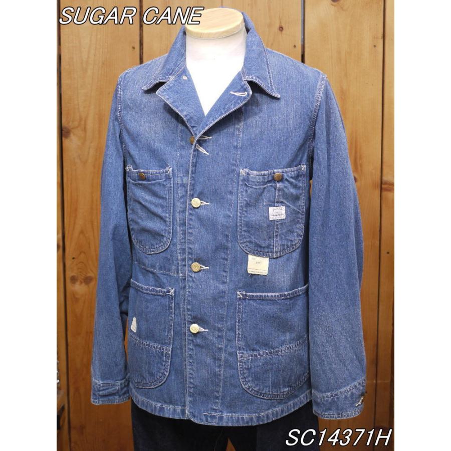 SUGAR CANE シュガーケーン 11oz ブルーデニムワークコート SUGAR CANE シュガーケーン 11oz ブルーデニムワークコート