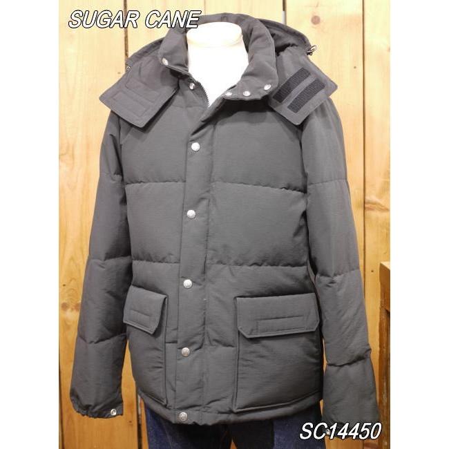SUGAR CANE / ダウンジャケット/L/コットン/BLK/無地/SC14450 SUGAR CANE シュガーケーン コットンナイロンダウンジャケット