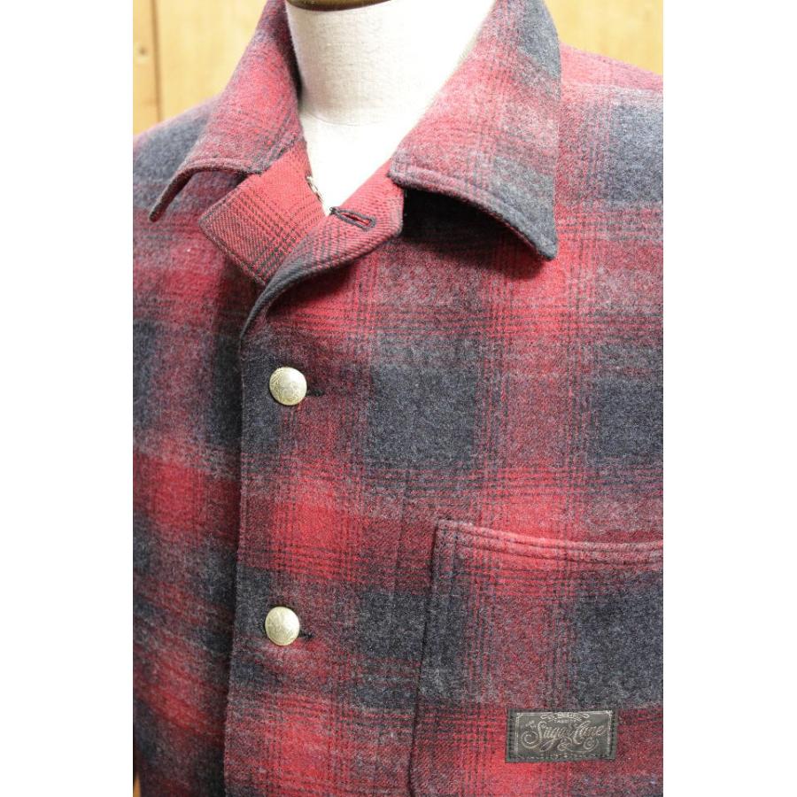 SUGAR CANE シュガーケーン コットンチェック×ウールジャガードワーク