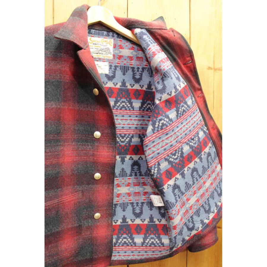 SUGAR CANE シュガーケーン コットンチェック×ウールジャガードワーク