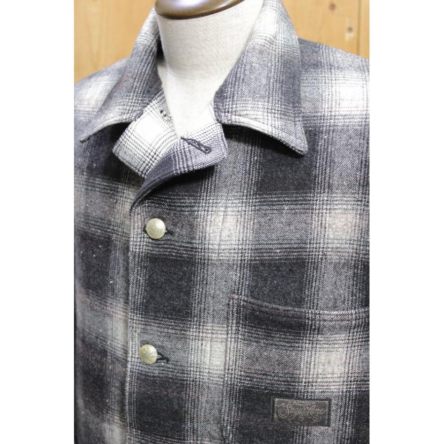 SUGAR CANE シュガーケーン コットンチェック×ウールジャガードワーク