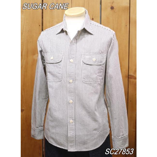 SUGAR CANE シュガーケーン ヒッコリーストライプワークシャツ