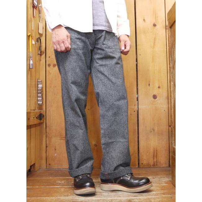【美品】シュガーケーン　ブラックコバート　エンジニアパンツ　ごま塩　グレー SUGAR CANE シュガーケーン 9oz ブラックコバートエンジニア