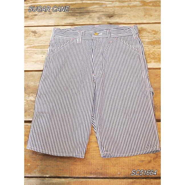 SUGAR CANE シュガーケーン 11oz.ヒッコリーストライプショートパンツ 