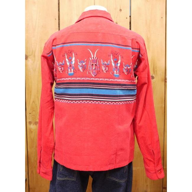 【超希少】スタイルアイズ コーデュロイシャツ アフリカンマスク プルオーバー M 超希少】スタイルアイズ コーデュロイシャツ アフリカンマスク