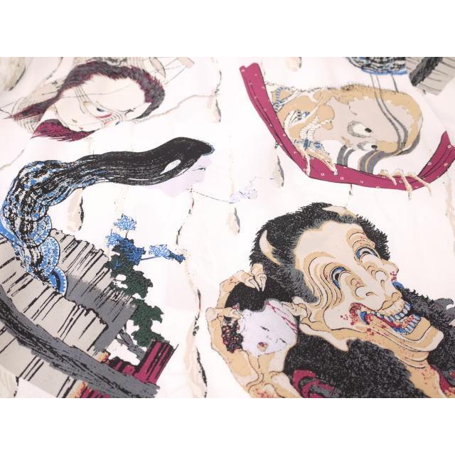 サンサーフ×北齋 百物語 レーヨンシャツ ネイビー オフホワイト SS37653 サンサーフ アロハシャツ 北斎 | SUN SURF | 04