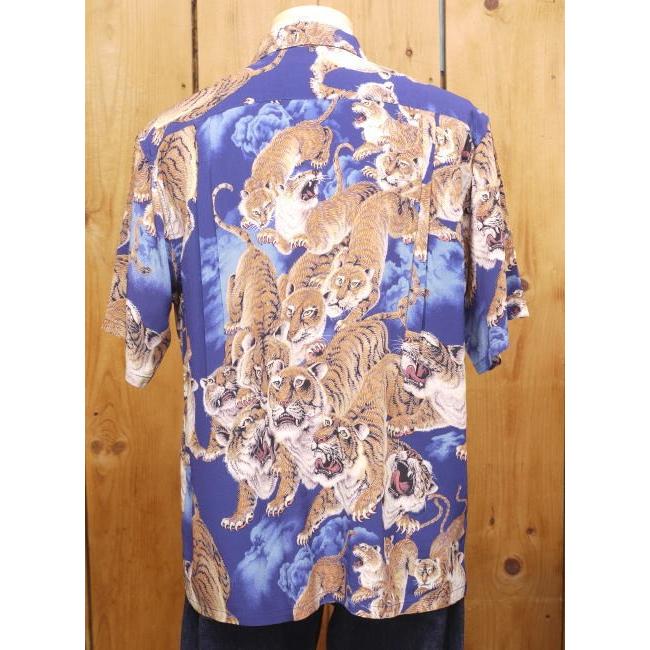 サンサーフ SS38201 スペシャルエディション 百虎 アロハシャツ レーヨンシャツ ブラック　レッド　ネイビー | SUN SURF | 13