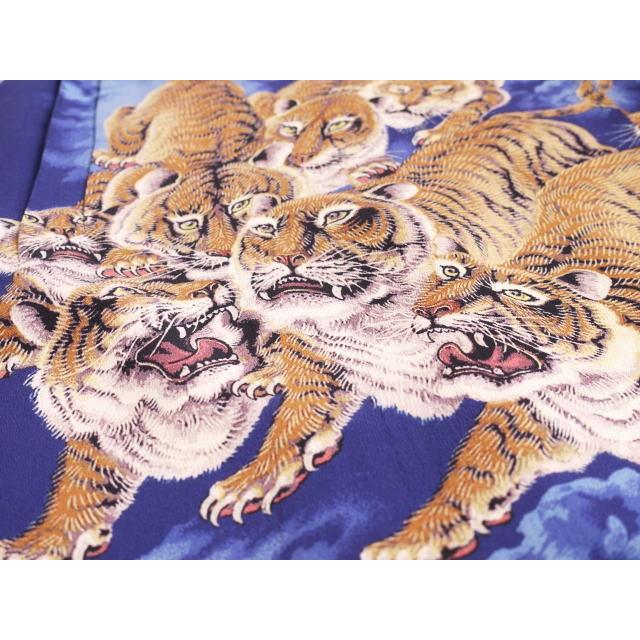 サンサーフ SS38201 スペシャルエディション 百虎 アロハシャツ レーヨンシャツ ブラック　レッド　ネイビー | SUN SURF | 15