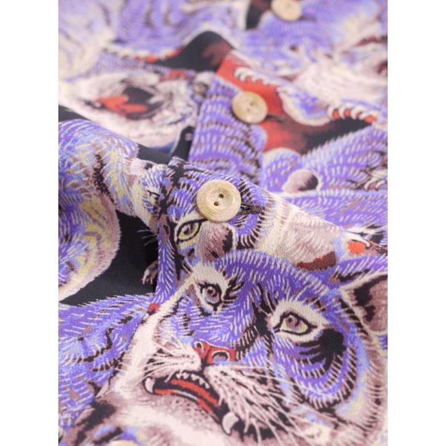 サンサーフ SS38201 スペシャルエディション 百虎 アロハシャツ レーヨンシャツ ブラック　レッド　ネイビー | SUN SURF | 06