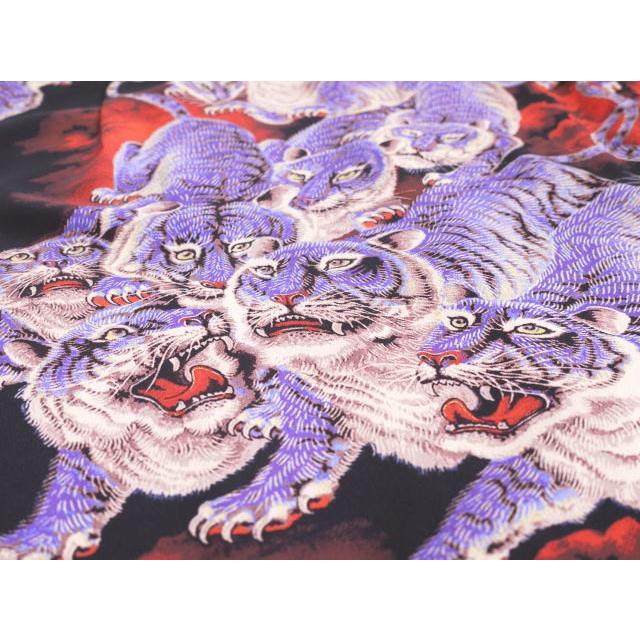 サンサーフ SS38201 スペシャルエディション 百虎 アロハシャツ レーヨンシャツ ブラック　レッド　ネイビー | SUN SURF | 07