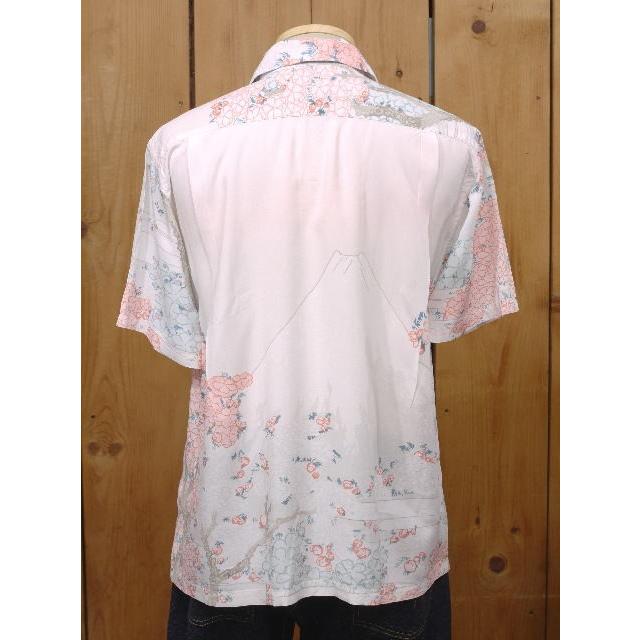 サンサーフ×北齋 桜富士 レーヨンシャツ SS38468 アロハシャツ 北斎 sunsurf | SUGAR CANE | 05