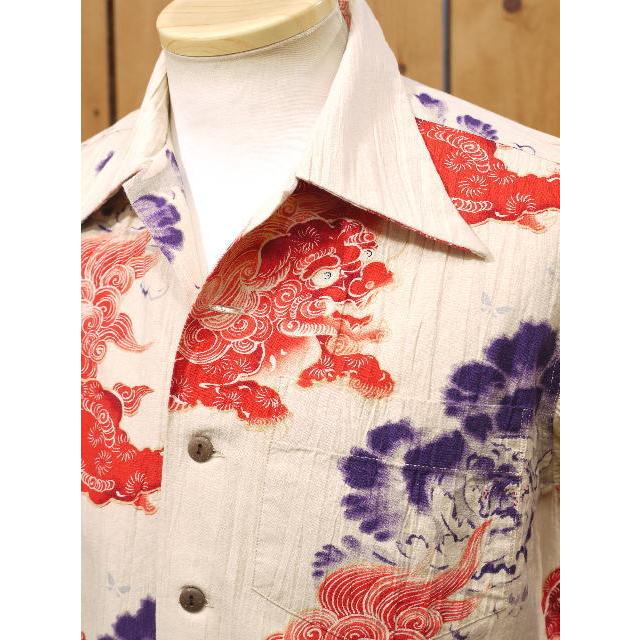 サンサーフ KARAJISHI BOTAN 唐獅子牡丹 アロハシャツ SS38550 sunsurf | SUGAR CANE | 01