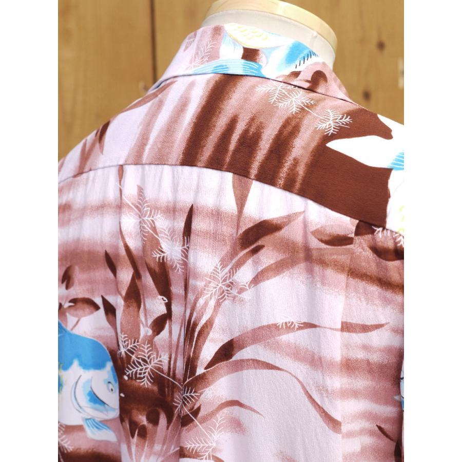 サンサーフ SS38802 GOLD FISH レーヨンハワイアンシャツ ネイビー ブラウン オレンジ SUN SURF | SUN SURF | 17