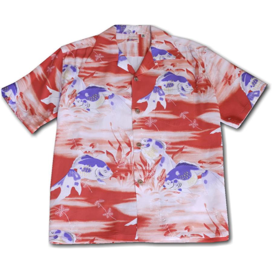 サンサーフ SS38802 GOLD FISH レーヨンハワイアンシャツ ネイビー ブラウン オレンジ SUN SURF | SUN SURF | 02