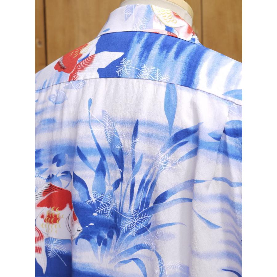 サンサーフ SS38802 GOLD FISH レーヨンハワイアンシャツ ネイビー ブラウン オレンジ SUN SURF | SUN SURF | 07