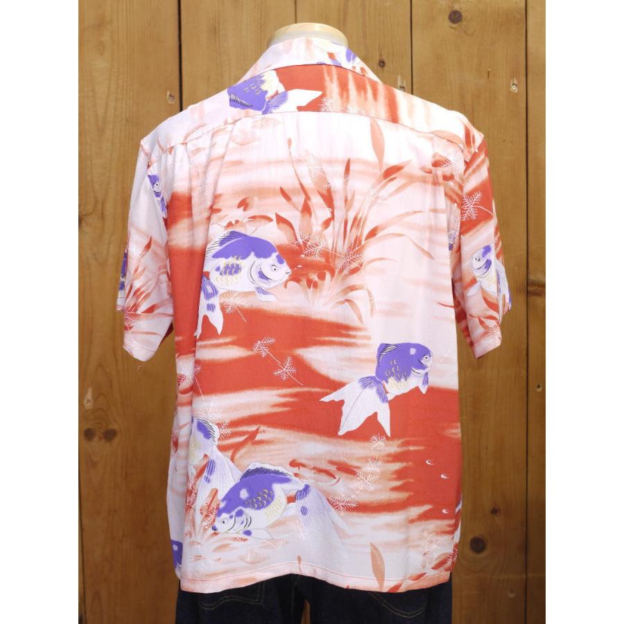 サンサーフ SS38802 GOLD FISH レーヨンハワイアンシャツ ネイビー ブラウン オレンジ SUN SURF | SUN SURF | 10