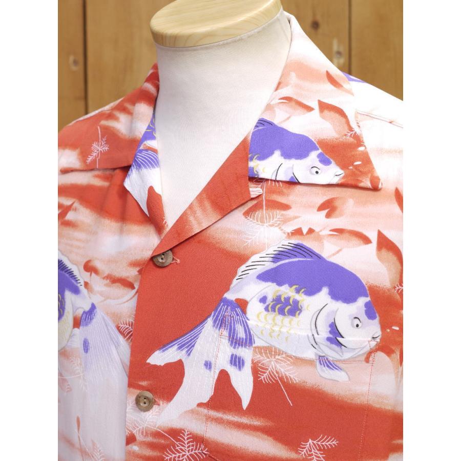 サンサーフ SS38802 GOLD FISH レーヨンハワイアンシャツ ネイビー ブラウン オレンジ SUN SURF | SUN SURF | 11