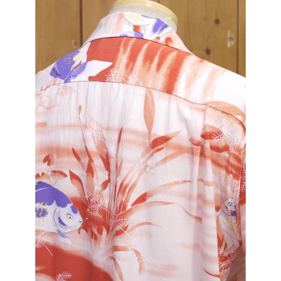 サンサーフ SS38802 GOLD FISH レーヨンハワイアンシャツ ネイビー ブラウン オレンジ SUN SURF | SUN SURF | 12