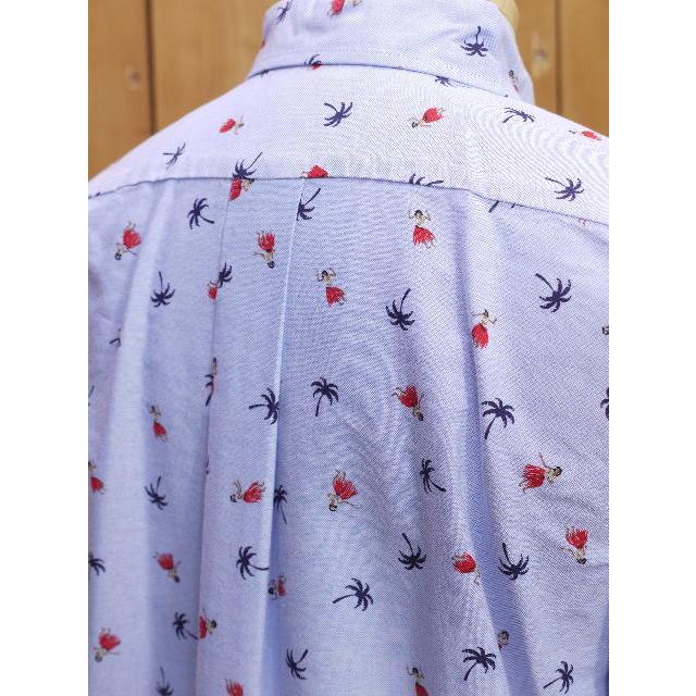 サンサーフ SS39282 フラダンサーオックスフォードボタンダウンシャツ ホワイト ブルー レッド | SUGAR CANE | 17