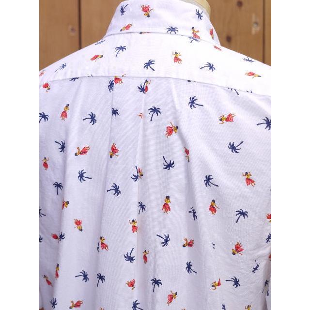 サンサーフ SS39282 フラダンサーオックスフォードボタンダウンシャツ ホワイト ブルー レッド | SUGAR CANE | 07