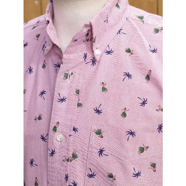 サンサーフ SS39282 フラダンサーオックスフォードボタンダウンシャツ ホワイト ブルー レッド | SUGAR CANE | 11