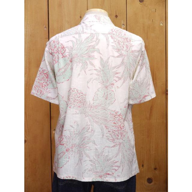 サンサーフ ISLAND PINEAPPLE コットンリネン オープンシャツ ホワイト レッド ブルー  SS39285 | SUGAR CANE | 15