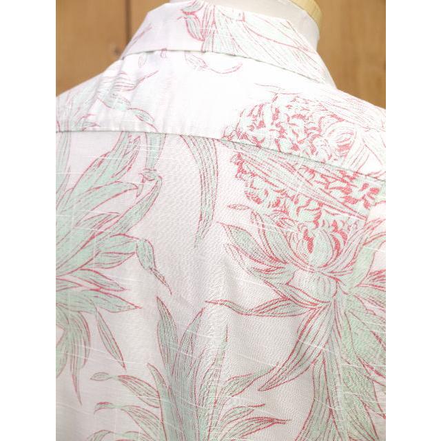 サンサーフ ISLAND PINEAPPLE コットンリネン オープンシャツ ホワイト レッド ブルー  SS39285 | SUGAR CANE | 17