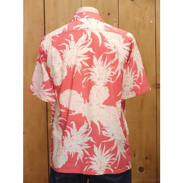 サンサーフ ISLAND PINEAPPLE コットンリネン オープンシャツ ホワイト レッド ブルー  SS39285 | SUGAR CANE | 10