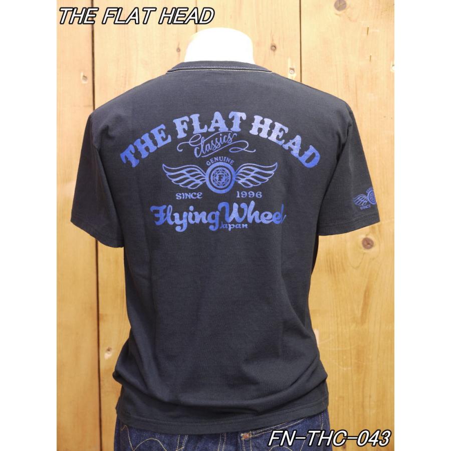 フラットヘッド Tシャツ FN-THC-043 FH CLASSICS 丸胴半袖Tシャツ オリーブ ライトレッド ホワイト ブラック theflathead｜craft-ac｜21