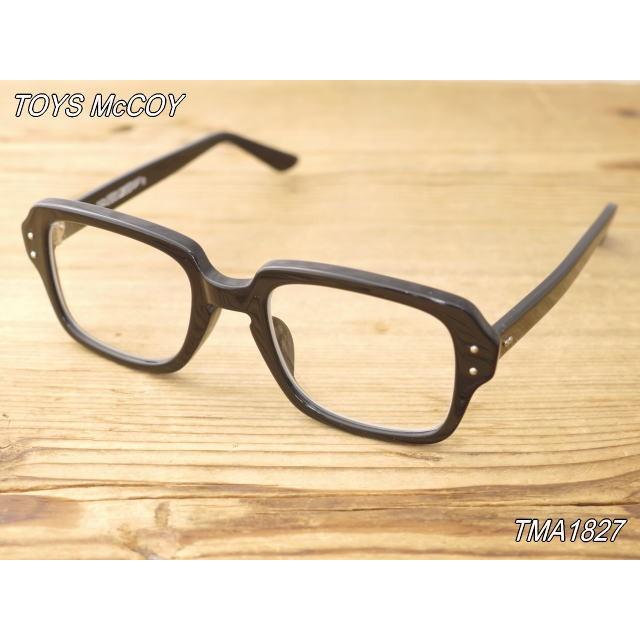 トイズマッコイ TOYS McCOY ミリタリー グラス クリア メガネ TMA1827 ブラック USS 48/20【中古】 トイズマッコイ USS ミリタリーグラス TMA1827 セルフレーム toysmccoy