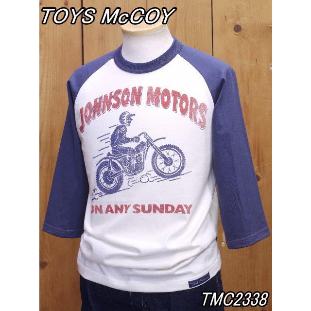 トイズマッコイ TMC2338 MOTORCYCLE CROPPED RAGLAN TEE " JOHNSON MOTORS "七分袖Tシャツ toysmccoy｜craft-ac｜08