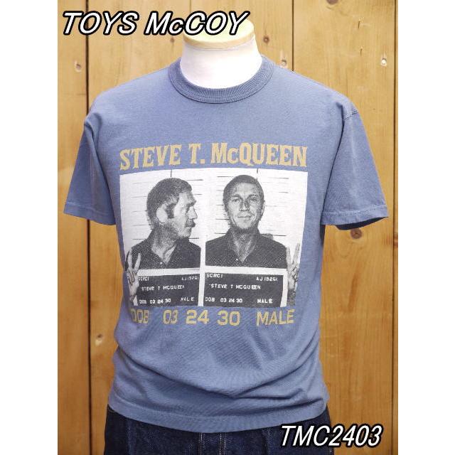 トイズマッコイ TMC2403 STEVE McQUEEN TEE“DOB 03 24 30 MALE” スティーブマックイーンTシャツ ブルー ナチュラル ブラック toysmccoy｜craft-ac｜02