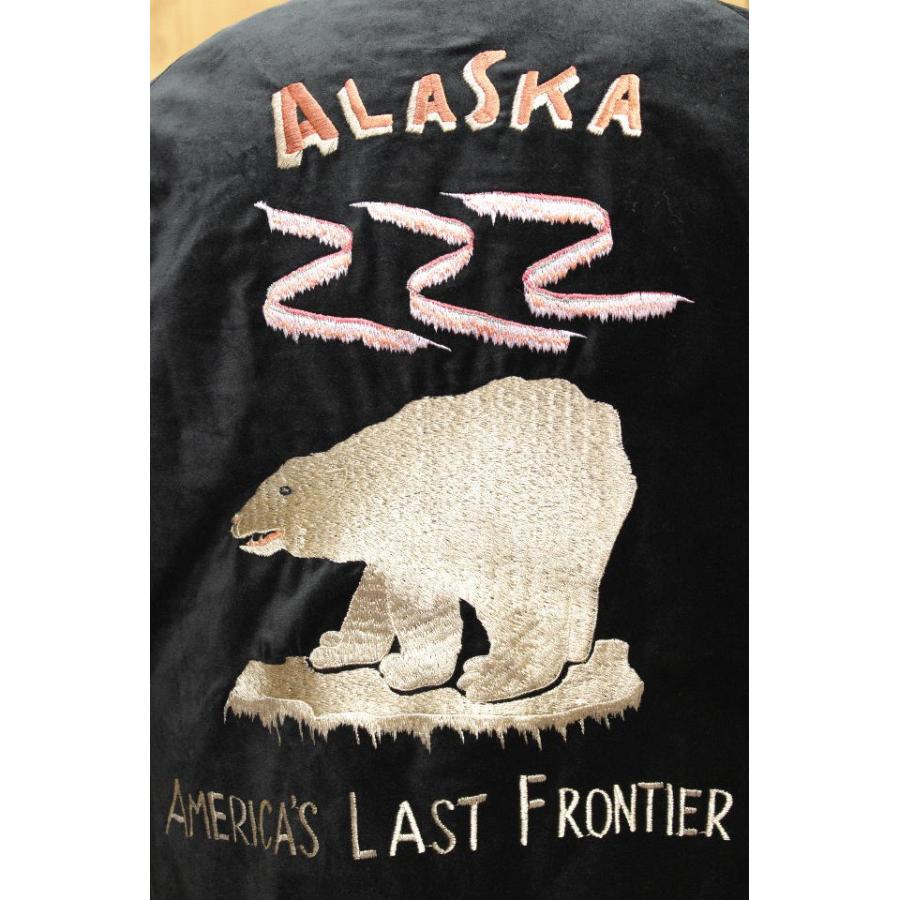 テーラー東洋 別珍 スーベニアジャケット  “POLAR BEAR” × “ALASKA MAP”  TT15792-119 スカジャン tailortoyoの画像