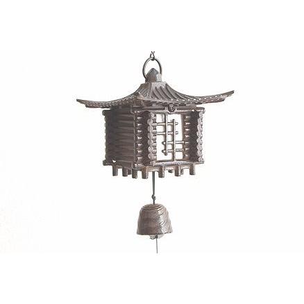 南部鉄器　風鈴　釣灯篭　校倉　中