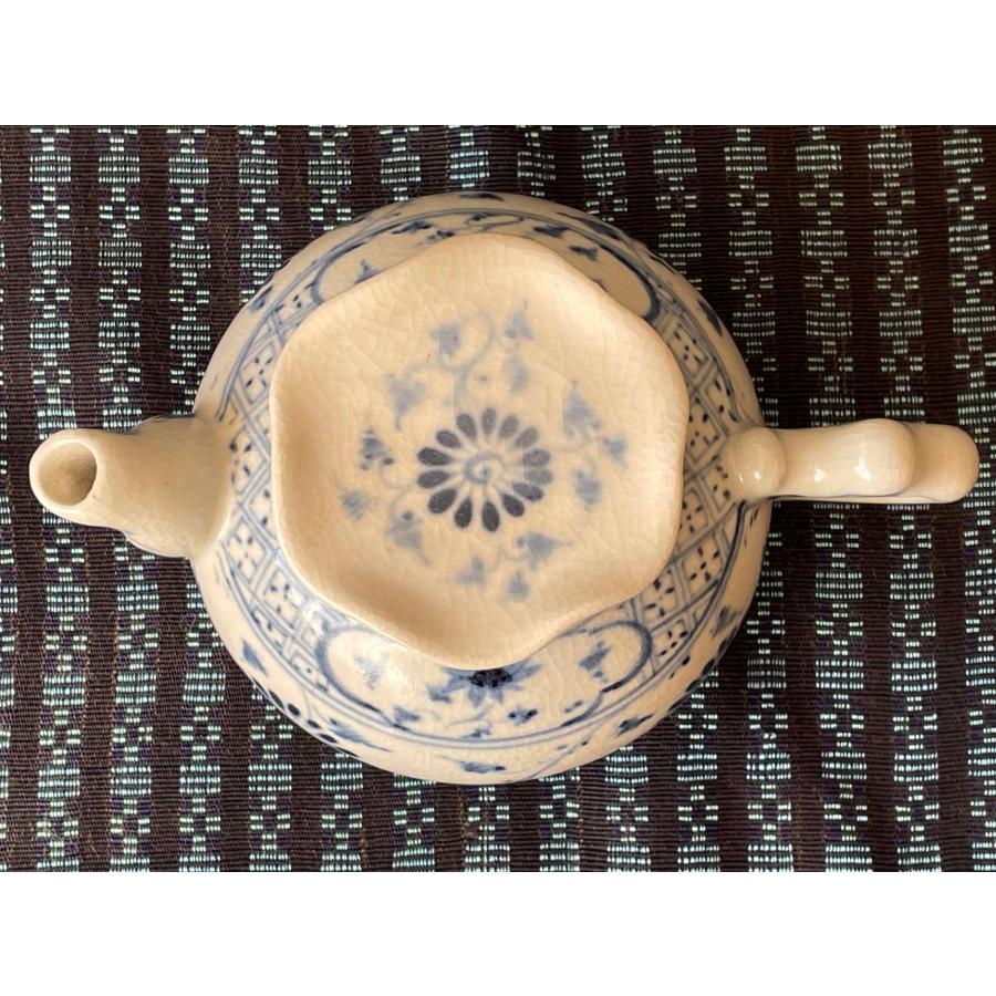 ポット 水差し オブジェ 安南焼き バッチャン 染付 陶器 ベトナム製