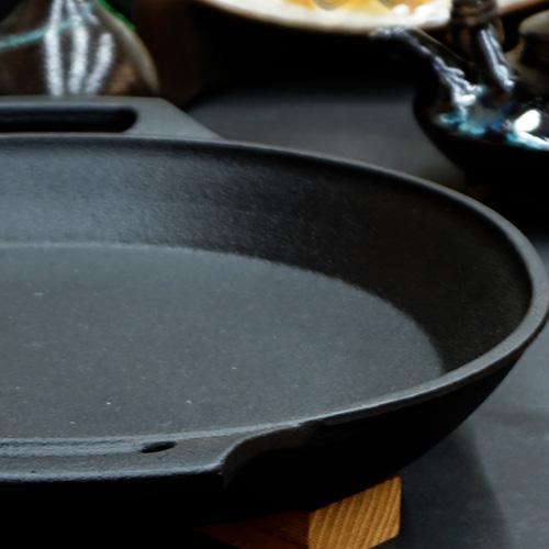 南部鉄器 及精鋳造所 グリル プレート 大 30cm ih 対応 : うつわの店