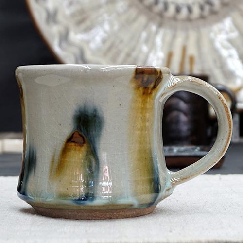 和食器 布志名焼 袖師窯 マグカップ 180cc 十草 二彩 : うつわの店