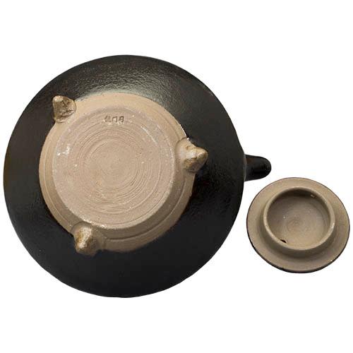 酒器 龍門司焼 茶家 じょか 180cc 黒釉青流 : うつわの店 クラフト