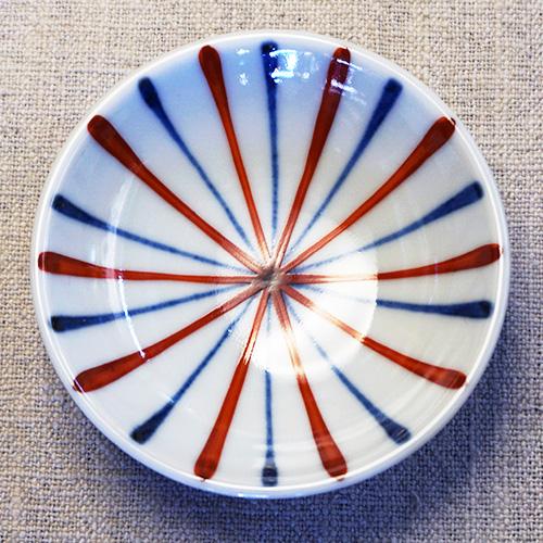 砥部焼　プレート　9枚　皿　和食器　まとめ売り 和食器 砥部焼 梅山窯 豆皿 9cm 放射線 : うつわの店 クラフトなかつか