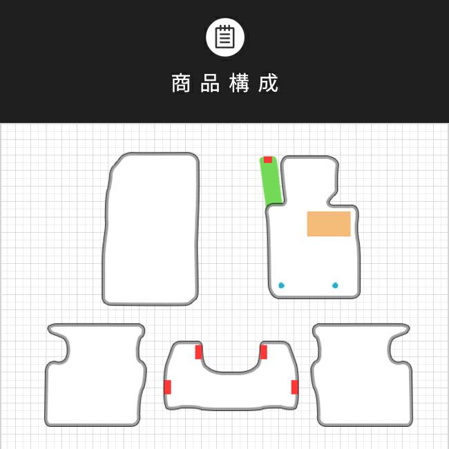マツダ（Mazda） CX-3 フロアマット DXシリーズ DK系 内装 パーツ