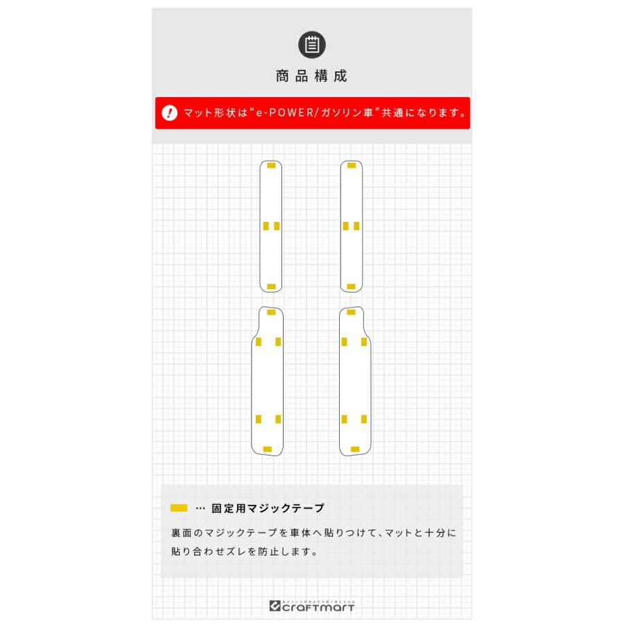 セレナ 日産 C27 サイドステップマット DXシリーズ e-POWER ガソリン車
