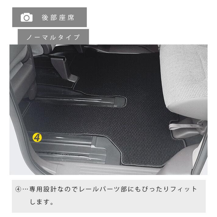 nbox フロアマット ラゲッジマット STDシリーズ jf3 jf4 ホンダ n-box 専用 車用アクセサリー カーマットセット カスタム 車用品 内装パーツ｜craft-mart｜06