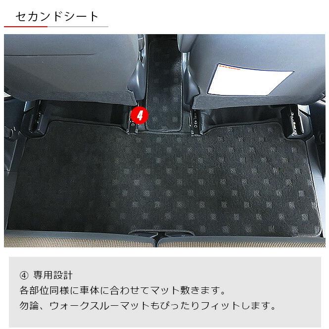 シエンタ フロアマット 170系 5人乗り DXシリーズNSP170G NHP170G カーマット 純正 TYPE TOYOTA SIENTA 車用品 アクセサリー 内装パーツ カスタムパーツ｜craft-mart｜10