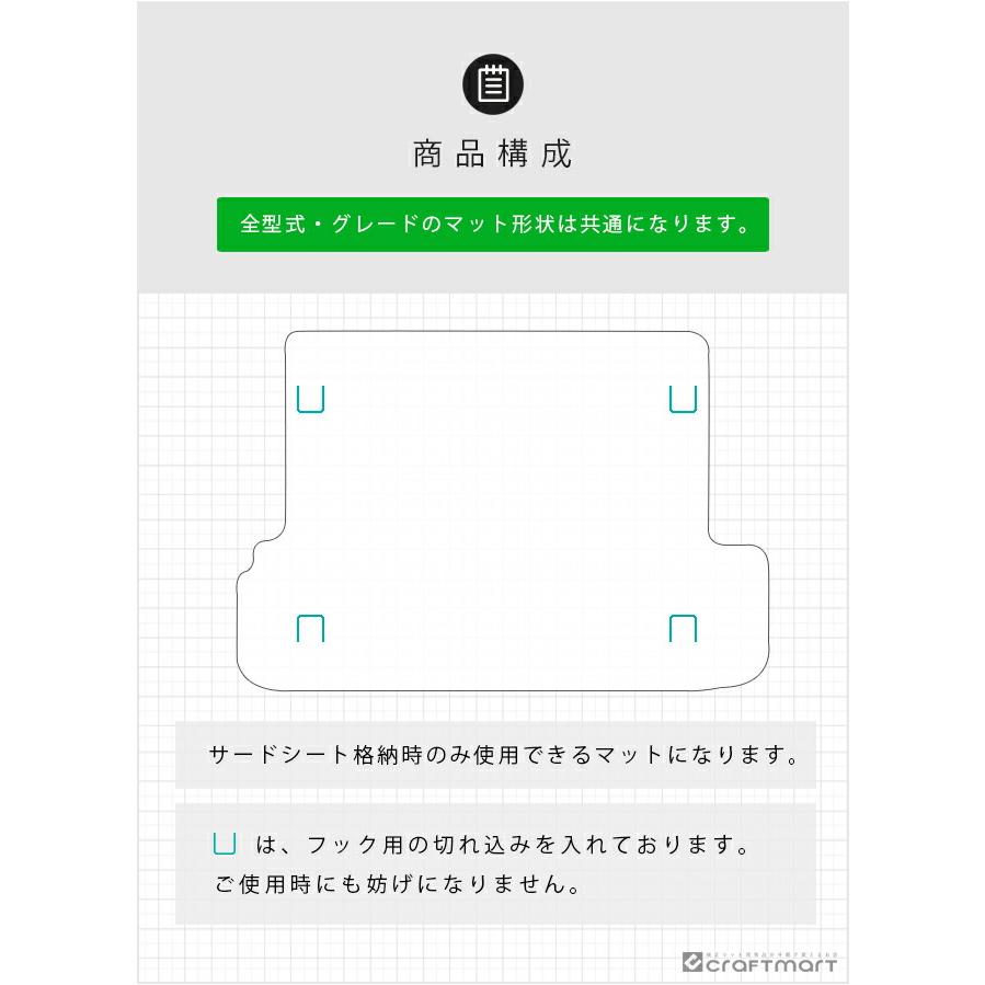 トヨタ（TOYOTA） プラド 150系 ラゲッジマット 7人乗り LXシリーズ