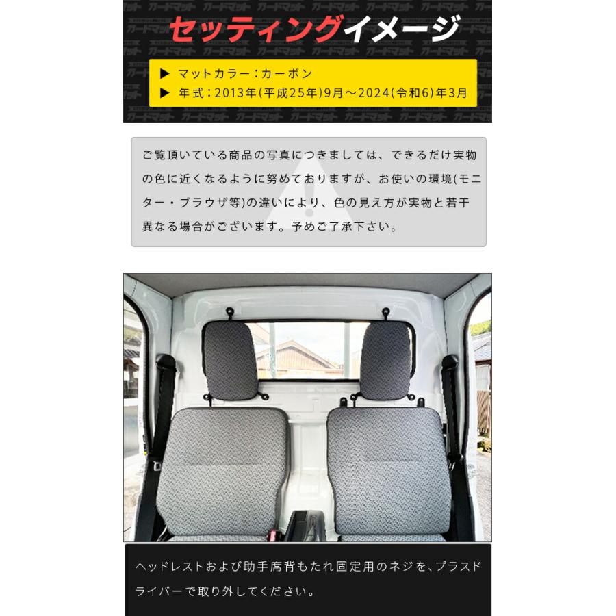 キャリイ スズキ ガードマット キャビン背面用 2枚組 DA16T 前期モデル
