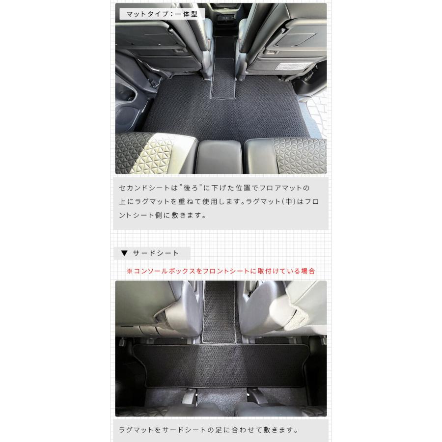 日産（NISSAN） セレナc28 セカンドラグマット サードラグマット