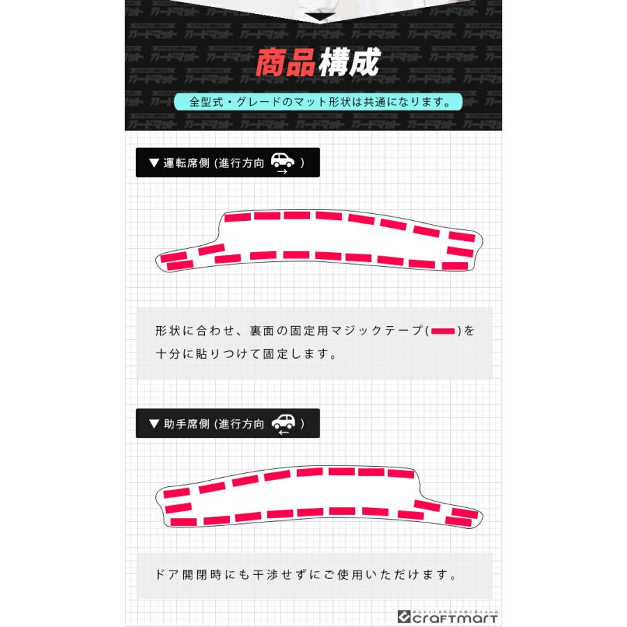 ダイハツ ハイゼットトラック ハイゼットジャンボ S510P S500P ガードマット キックガード インナーフェンダー 車内用 2枚組 アクセサリー 内装パーツ | ダイハツ | 04